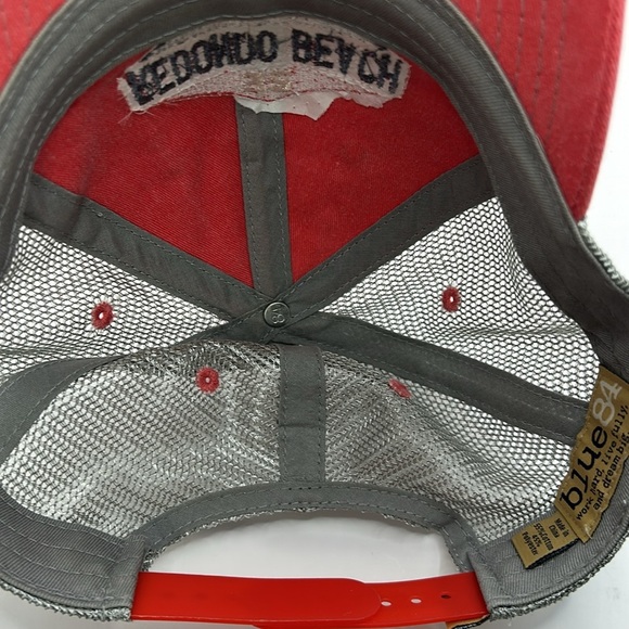 Redondo Beach Salmon/Pink and Gray snap back trucker hat - Picture 10 of 11
